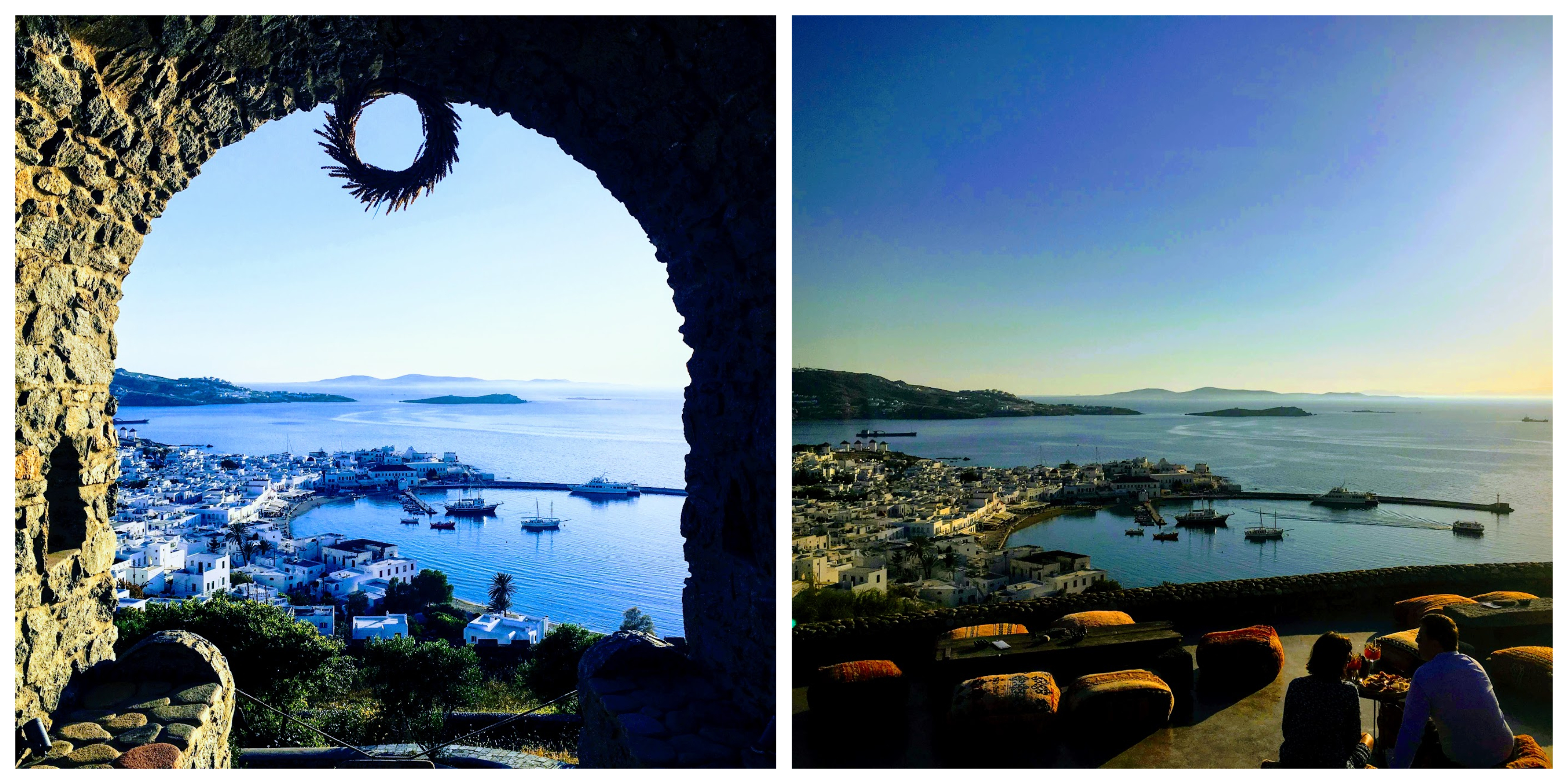 Collage of Mykonos